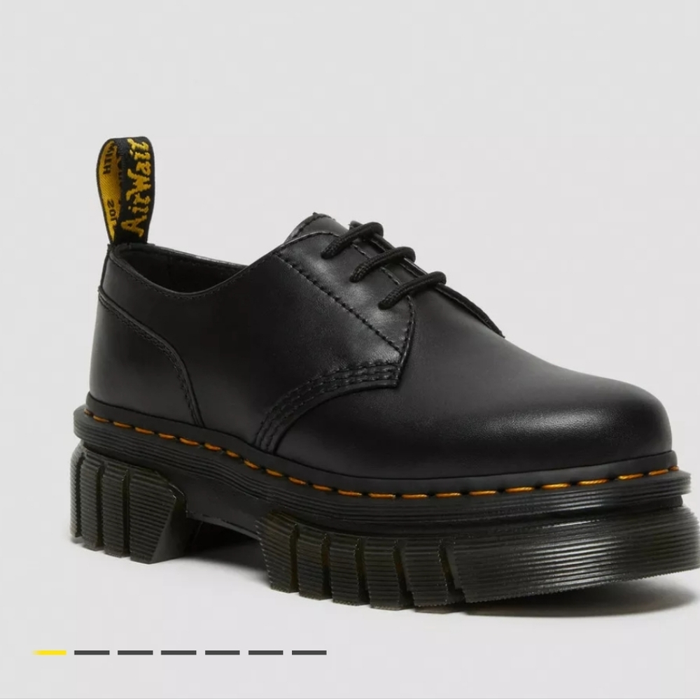 Doc Martens Audrick Nappa Leather Platform Shoes